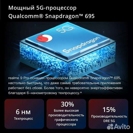 Realme 9 pro 5g 8 128 новый
