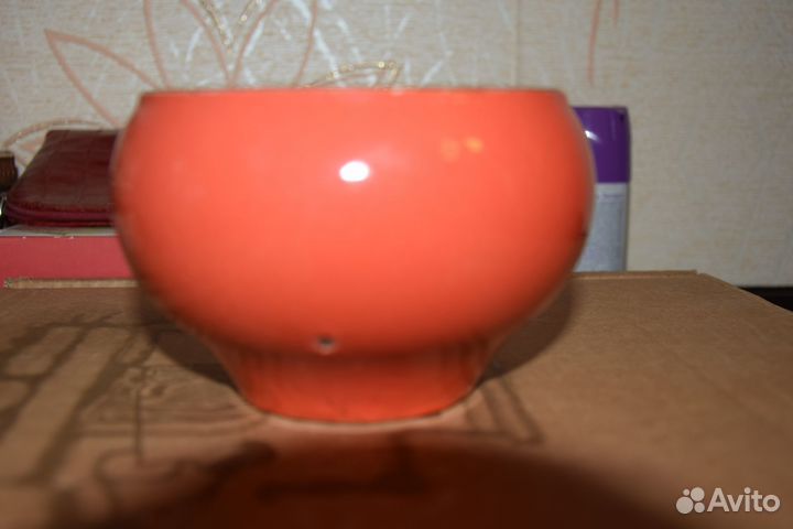 Чугунок эмалированный с крышкой 0,5 л СССР