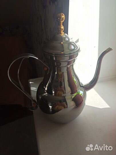 Кувшин из нержавеющей стали+сито, 2 литровый