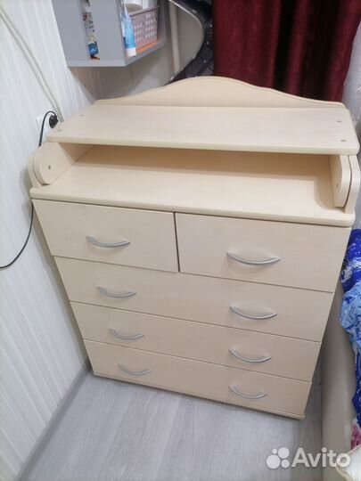 Пеленальный комод с матрасом