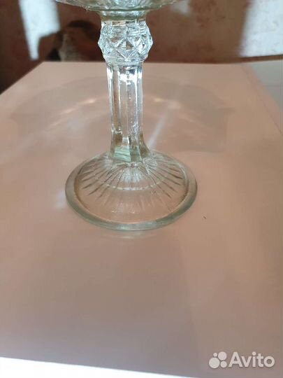 Хрустальная ваза конфетница СССР