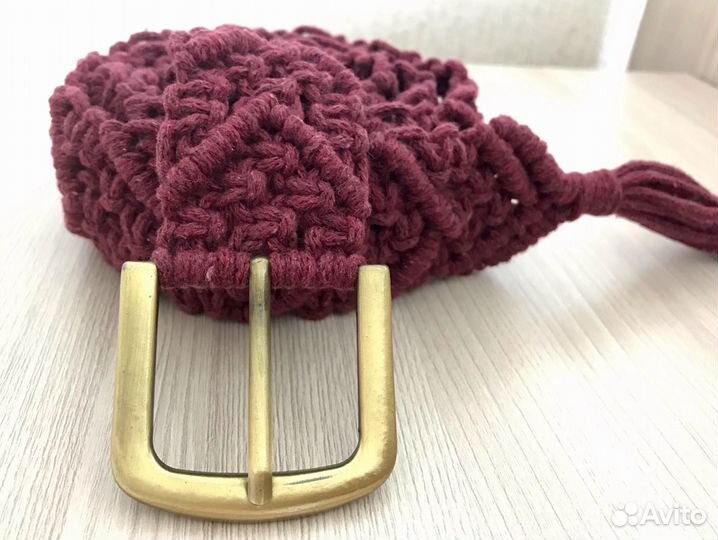 Пояс ремень макраме женский мужской