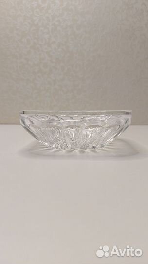 Хрустальная конфетница квадратная