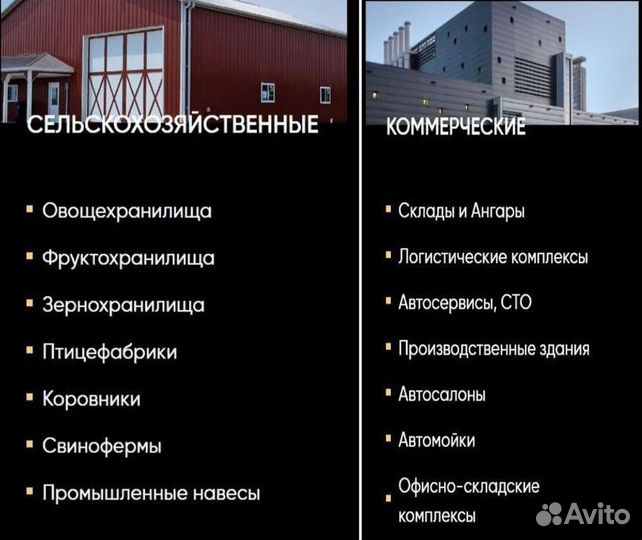 Склады, ангары, навесы
