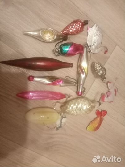 Елочные игрушки СССР на прищепке