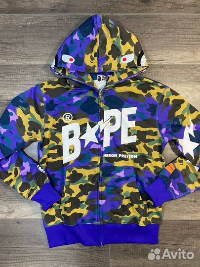 Зип худи Bape heron preston