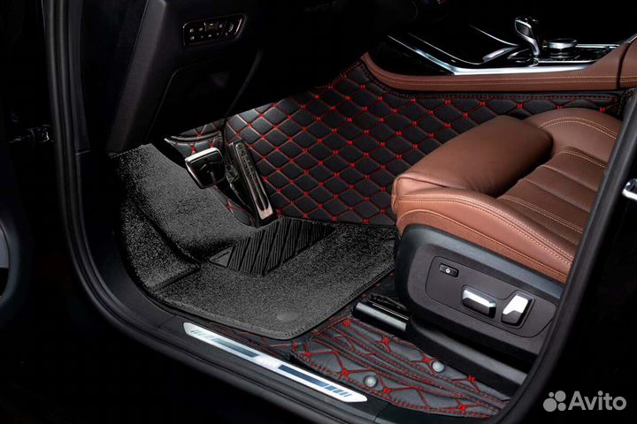 3D Коврики Audi Салон Багажник из Экокожи