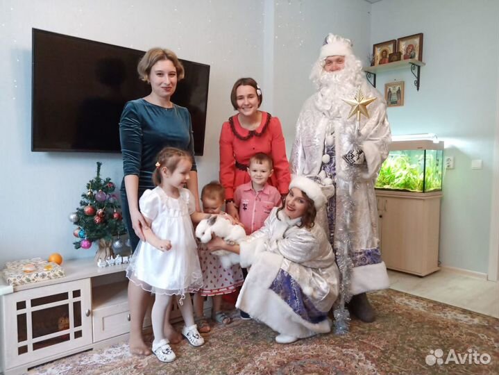 Дед Мороз,Снегурочка и кролик Москва, Химки