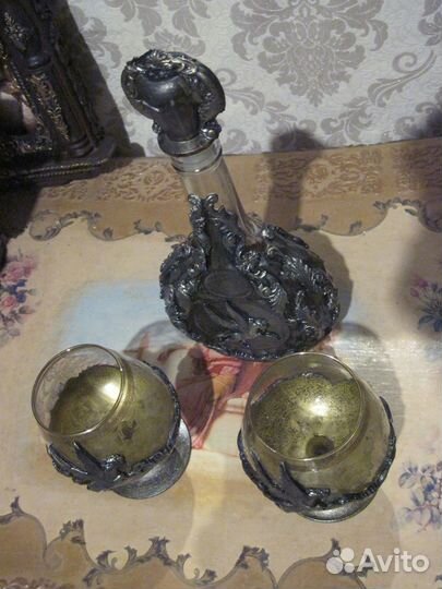 Набор для коньяка. Графин, бокалы коньячные