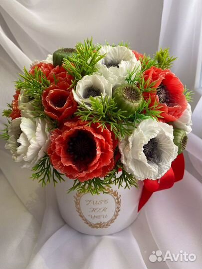 Цветы букет мыло