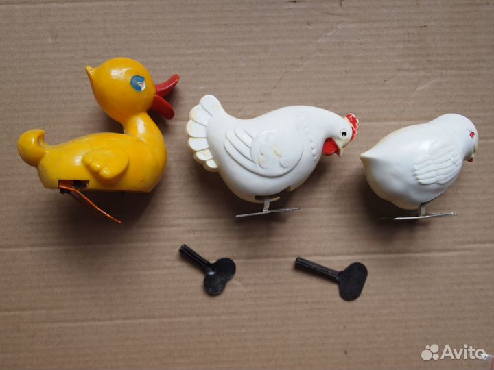 Заводная игрушка птички СССР