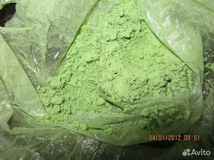 Порошкообразный пигмент Lacufa 2 оттенка зелёного