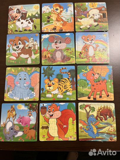 Пазлы деревянные