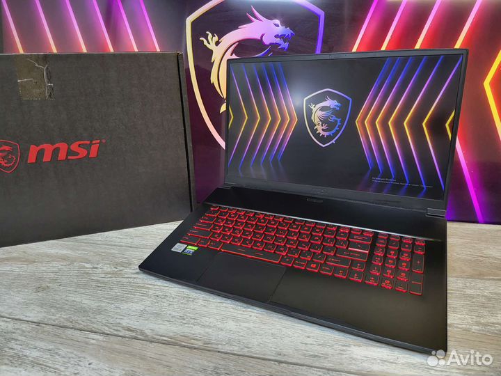 Игровой 17 дюймовый MSI RTX 3050 12 ядер / 16GB