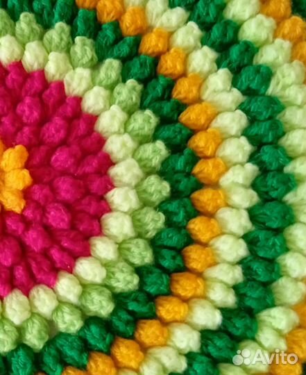 Вязаные круглые сидушки на стулья