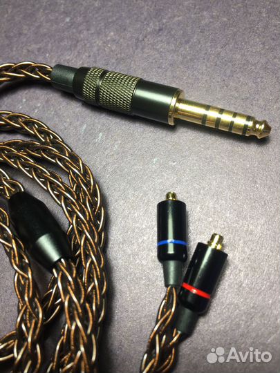 Новый Медный кастомный кабель mmcx джек 4.4
