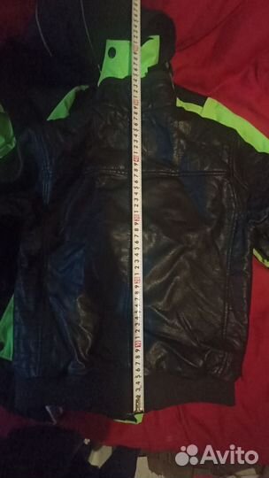 Куртка на мальчика 152 кожа искусственная