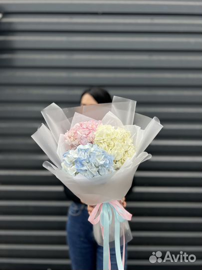 Гортензия букет цветы доставка