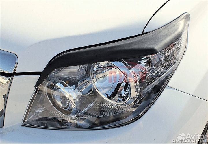 Реснички TRD на фары Toyota LC Prado 150 (Дорест.)