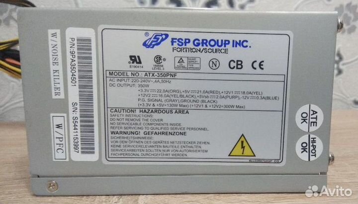Блоки питания 300-450W рабочие