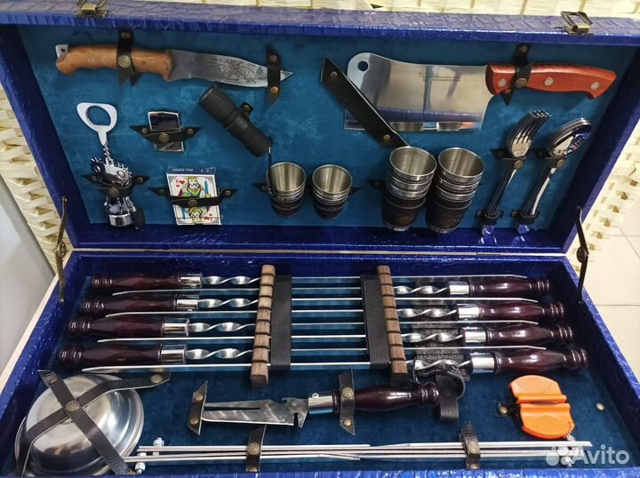 Подарочные шампуры в кейсе