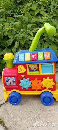 Паровозик каталка развивающий центр