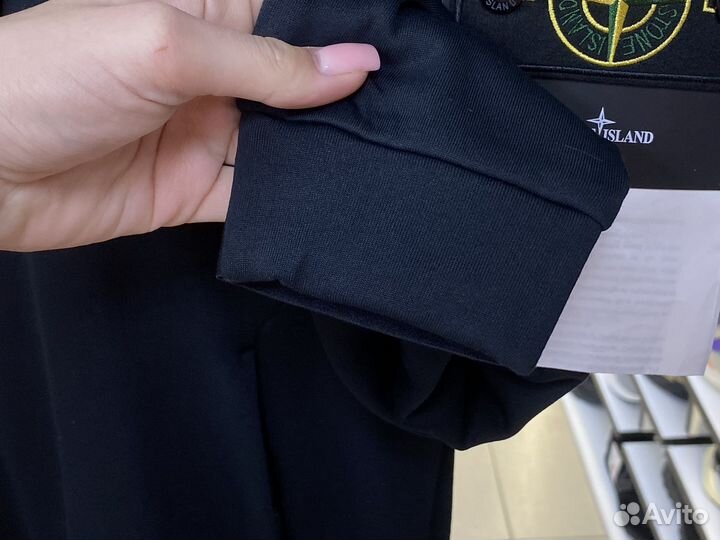 Кофта Stone Island утепленная с капюшоном