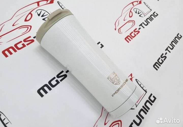 Термокружка белая Porsche