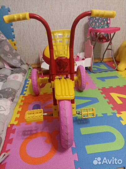 Трехколесный велосипед зубренок