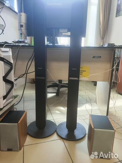 Комплект акустики 4.0(колонки, бп, усилитель)