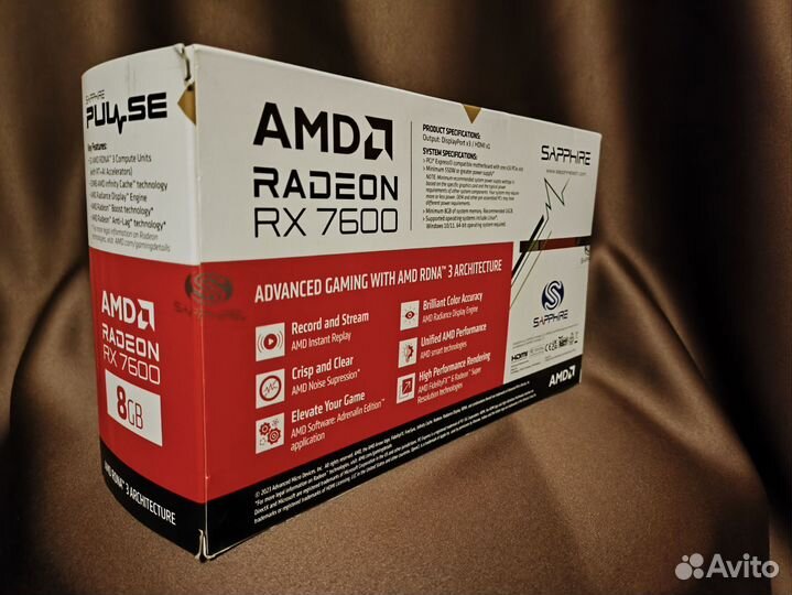 Видеокарта AMD Radeon RX 7600 8 Gb новая