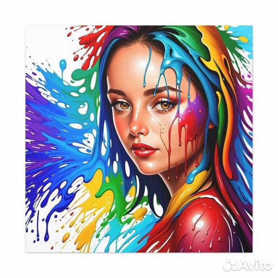 Изысканная картина маслом портрет девушки