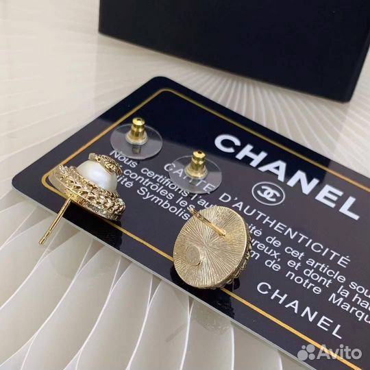 Серьги chanel