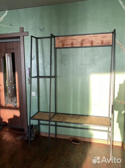 Лофт стеллаж для прихожей