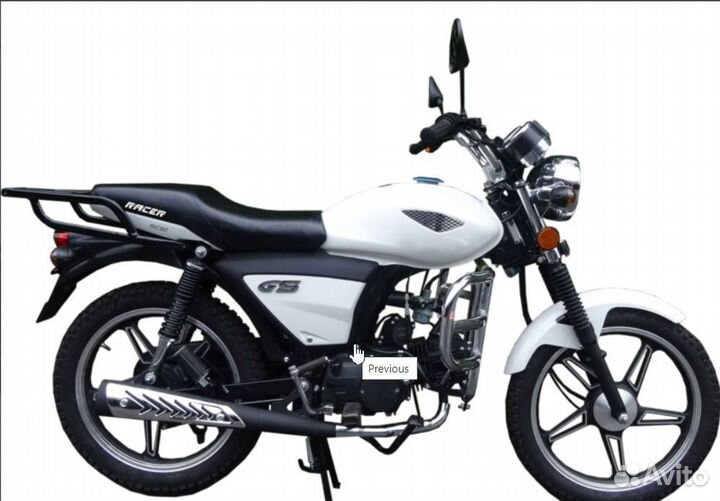 Мопед racer RC50 alpha + цпг 110 см3 (белый)