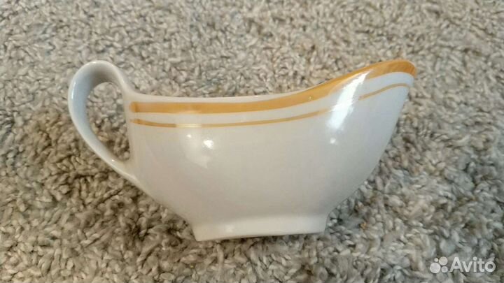 Соусница СССР фарфор Дулево соусник