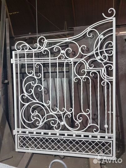 Кованые ворота и калитка на участок