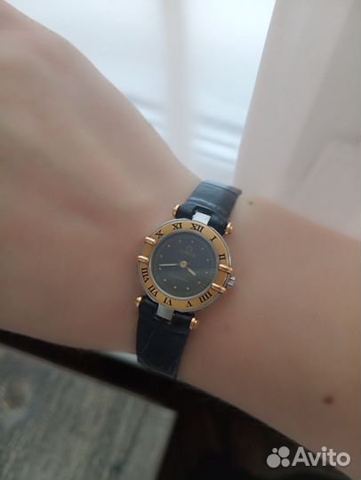 Часы Omega Constellation винтаж безель из золота