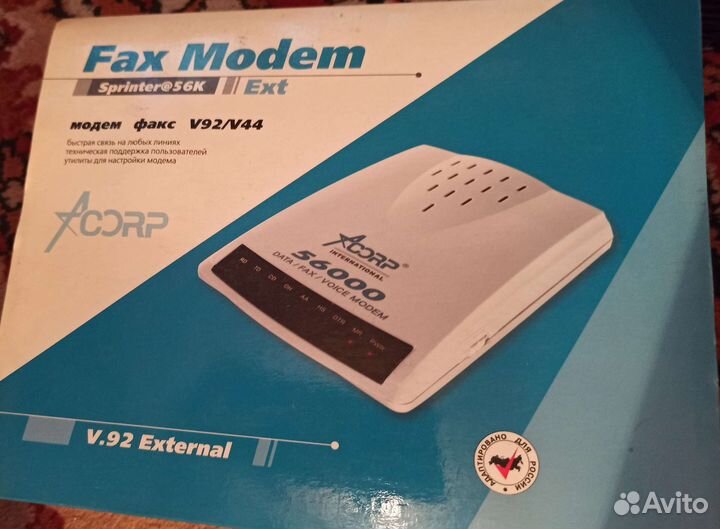 Adsl Модем-факс Acorp v92/v44