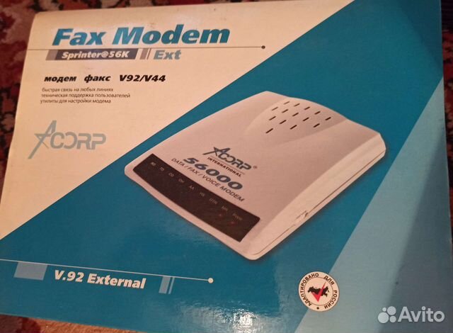 Adsl Модем-факс Acorp v92/v44