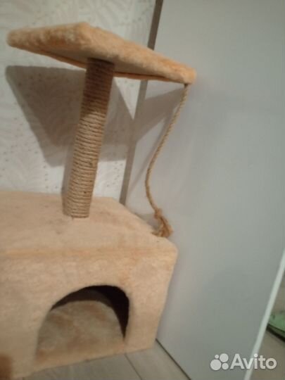 Кошачий домик с когтеточкой