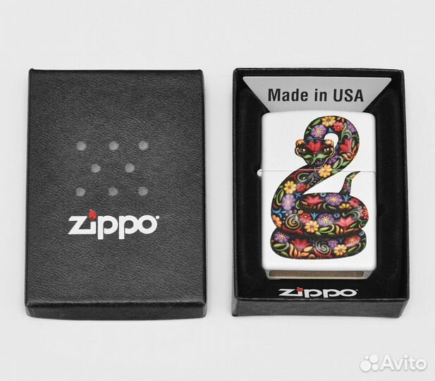 Зажигалка Zippo 214 Flowered Snake Оригинал Новая