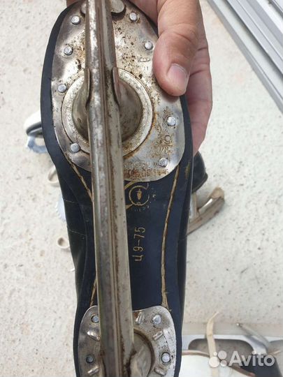 Коньки новые, натуральная кожа, СССР