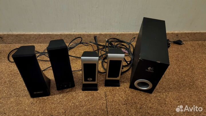 Акустические колонки Logitech и Sven