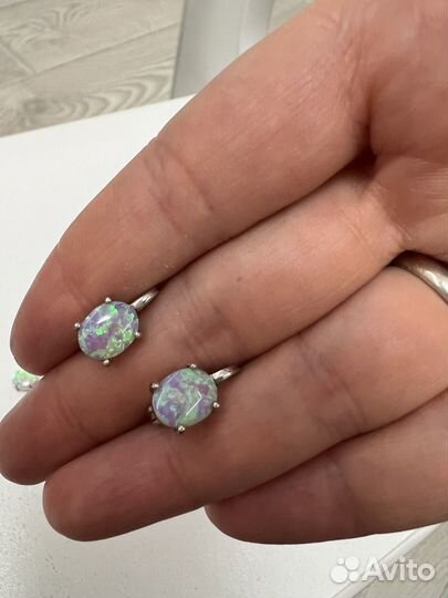 Комплект серьги и кулон