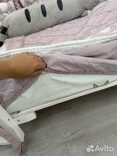 Детская круглая овальная кроватка 7в1