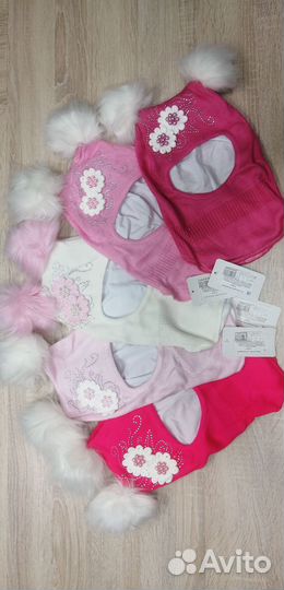 Шапка детская для девочки демисезонная