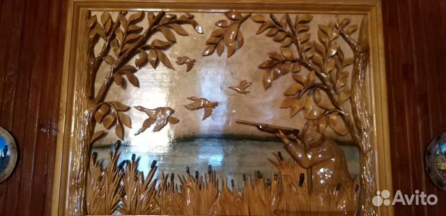 Резные картины из дерева