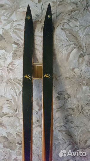 Лыжи беговые, деревянные