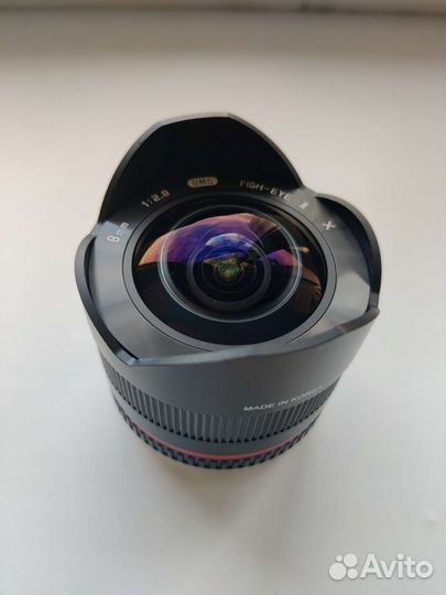 Объектив Samyang 8mm 1:2.8 usm fish-EYE ii
